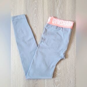 Gymshark Leggings Gray  Pink Waistband Size-S